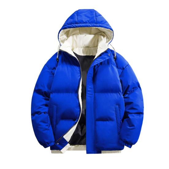 Пальто из хлопка с капюшоном и завязками на шнурке, с длинными рукавами, в стиле пэчворк, имитация двух частей, пуховое