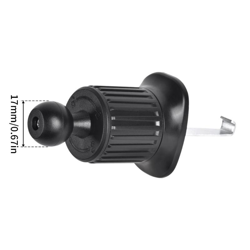 Пластиковый крючок для вентиляционного отверстия автомобиля с инструментом для быстрой установки, легкий, на шаровом шарнире 17 мм, аксессуар для крепления телефона