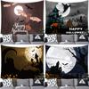 Art Halloween Elements Tapestry Wall Hanging Home Decor Tapestry Room Dorm Room Wall Decor Backdrop Cloth