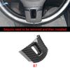 Для VW Golf 6 MK6 Passat B7 Jetta CC Tiguan Touran Sharan Caddy Карбоновая текстура, крышка панели рулевого колеса, внутренние аксессуары