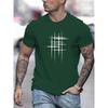 Summer Men's Casual Loose Pattern Printed Round Neck Short Sleeved T-shirt Top
