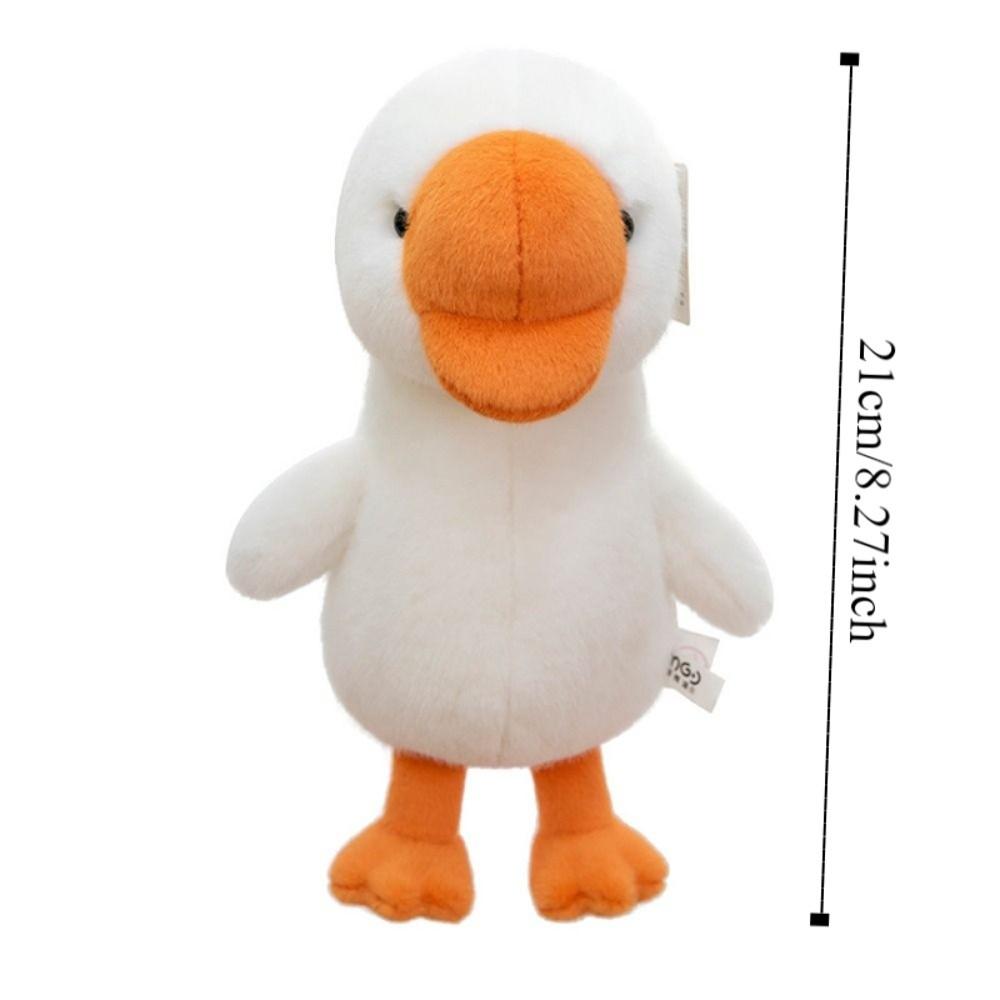 Fluffy Penguin Stuffed Animal Doll Interactive Simulated Great White Goose Dolls Decoration Gifts