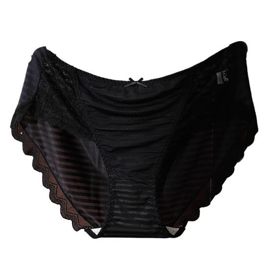Женские трусики со средней талией, кружевной декор с бантом, большие размеры, сплошной цвет, контроль живота, мягкие эластичные быстросохнущие антисептические женские трусы, трусы
