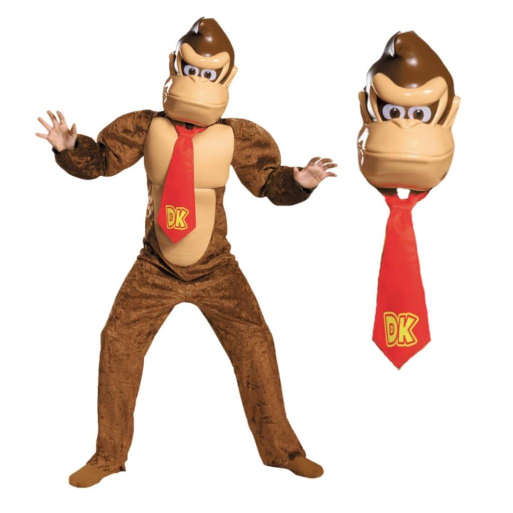 Disguise Donkey Kong Costume Deluxe Super Mario Nintendo Brown 98812K Bros. Medium/7-8