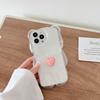 Прозрачный чехол для телефона с милым сердечком и 3d медведем для Iphone 13 12 11 Pro Max X Xr Xs Pro Max, противоударный, ярких цветов, задняя крышка