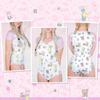 Pajamas Rabbit Bear Smooth Silky Texture Bodysuit White L [LittleForBig] Women's [Nursery Baby]