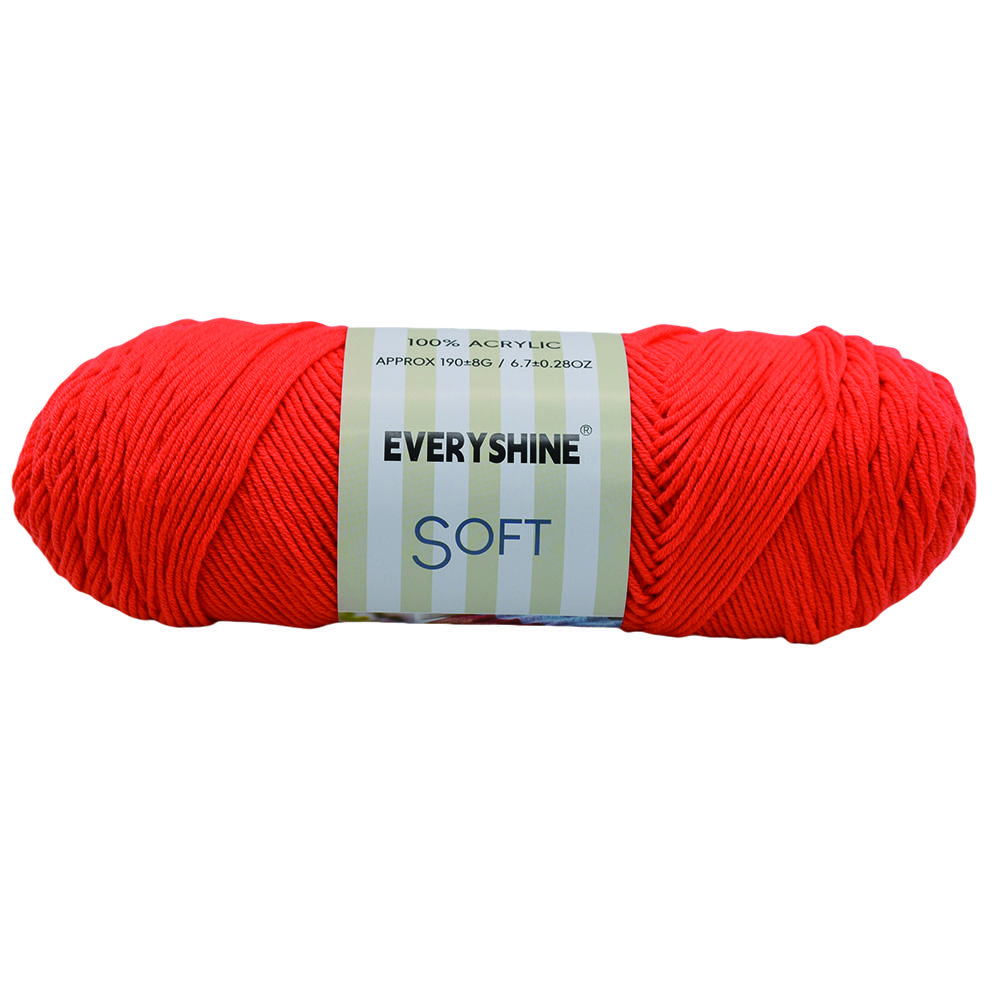 2 моточка акриловой пряжи (190 г/6,7 унций, 380 м/416 ярдов) – Многоцветная камвольная пряжа для вязания спицами и крючком – Мягкое молочное волокно для амигуруми,