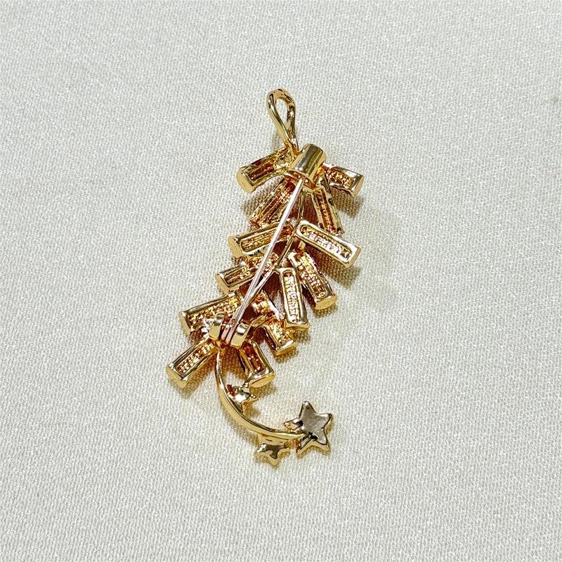 Новогодняя креативная красная брошь-фейерверк Премиум новогодняя индивидуальная брошь-булавка аксессуары