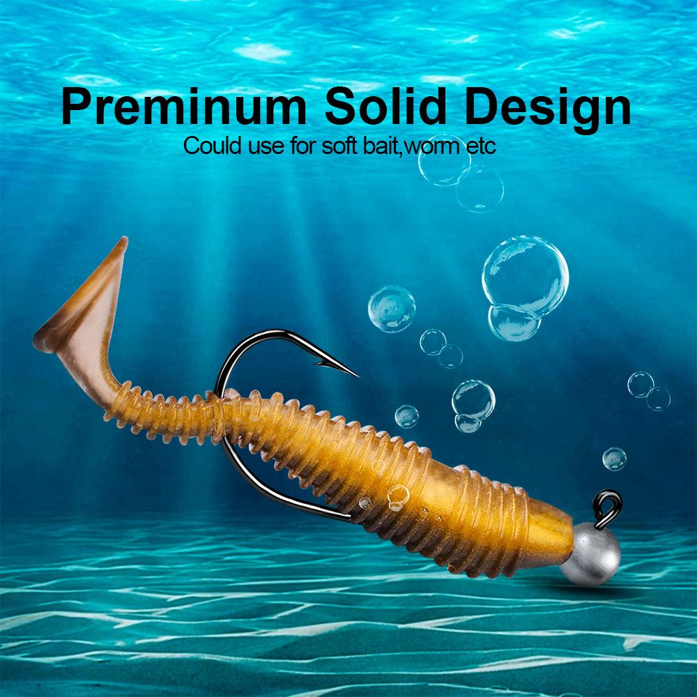 Крючок для ловли на донной приманке, препятствующий зависанию, крючок для поддельной приманки, рыболовный крючок из высокоуглеродистой стали, мягкий крючок для ловли насекомых, подходит для морской рыбалки