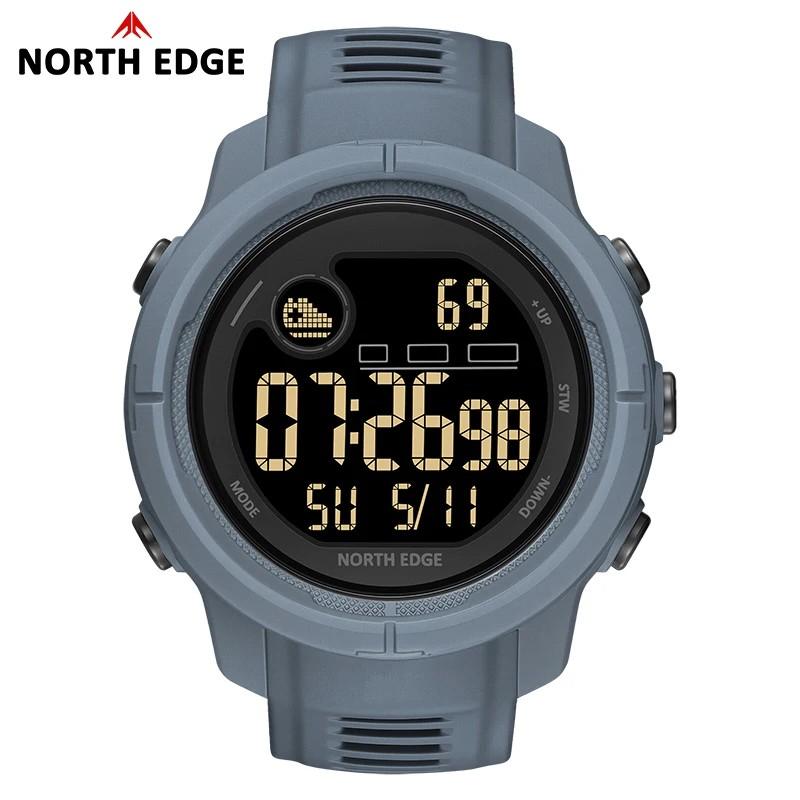 NORTH EDGE Новые мужские электронные часы Mars5 Многофункциональные Роскошные Водонепроницаемые 5ATM Регистратор сердечного ритма Мужские часы Reloj Hombre