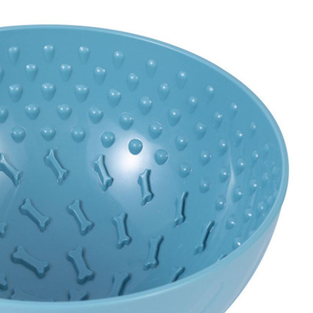 Миска для вылизывания для собак Интерактивная Большая вместимость Снятие тревоги Скука Домашние животные Медленная кормушка для домашних животных для Собак Щенков Кошек Домашних животных Синяя