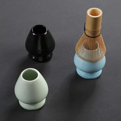 Инструмент для матча Подставка-держатель для венчика матча Чаша для порошка зеленого чая Керамическая чайная чаша Японский стиль Чайная церемония Чайные аксессуары Подарки