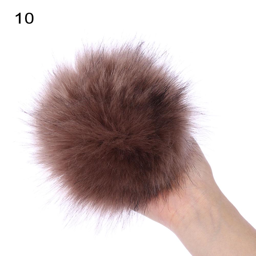 15 см модные шапки-бини с помпоном меховой помпон Skullie вязаная шапка имитация