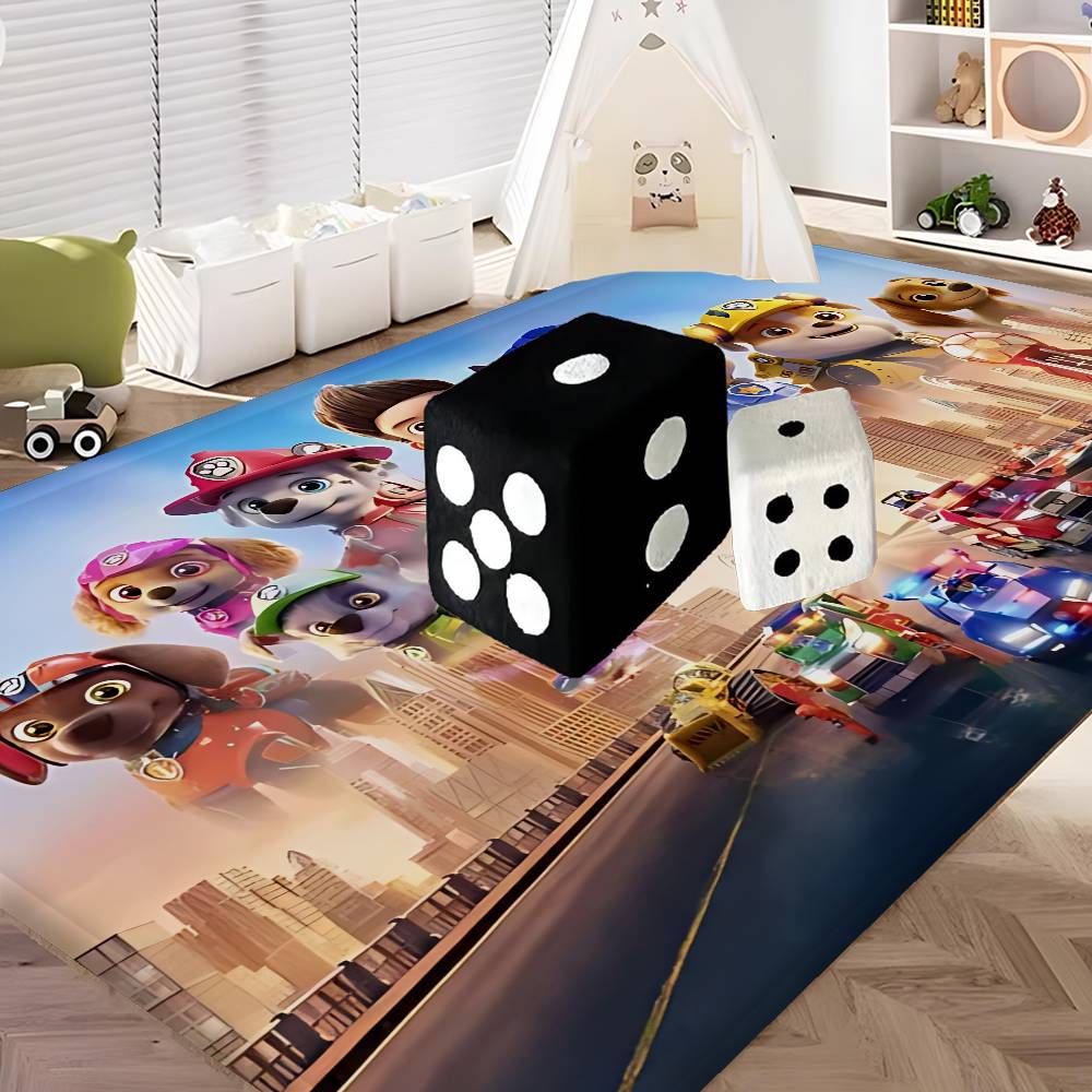 P Paw Cartoon Animal P Patrols Floor Mat Kids Room Bedroom Decoration Balcony Anti Slip Doormat Living Room Welcome Rug