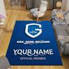 Custom Name,KRC Genk Home Sofa Decoration for Living Room & Bedroom, Non‑Slip Play Flannel Floor Mat for Game Room