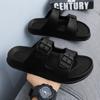 Summer Men Women Slipper Outdoor Beach Sandals EVA Platform Flip Flops For House Slides Buckle Soft Thick Sole Sandals