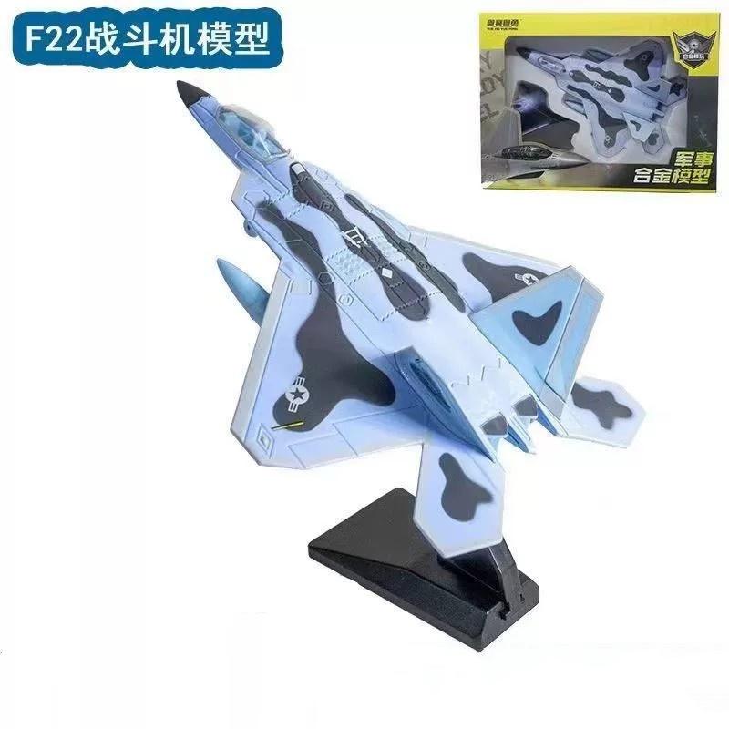 Игрушечный самолет-истребитель F14/F16/F22, масштабная модель, литье под давлением из металлического сплава, сувенирный самолет, коллекция, Рождественский подарок для мальчиков