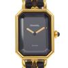 Premiere M Watches H0001 blackDial Plated Gold/leather Quartz Analog Display Women Used