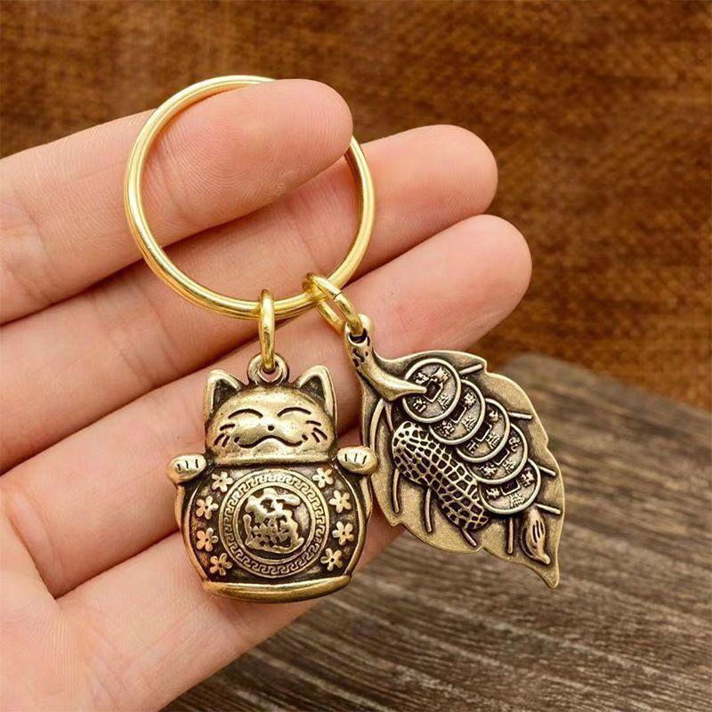 Знак Зодиака Лошадь Подвеска Монета Пять Императоров Брелок Кот Удачи Китайские Монеты Фэн-шуй Брелок Приносит Богатство Удачу