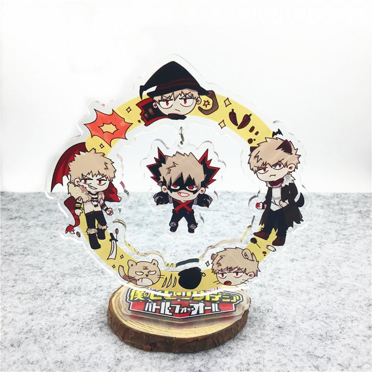 Игровая аниме-геройская академия, акриловая подставка для персонажей, брелок для ключей, акриловая подставка для фигурки, окрашенный декор стола, украшение, подарок