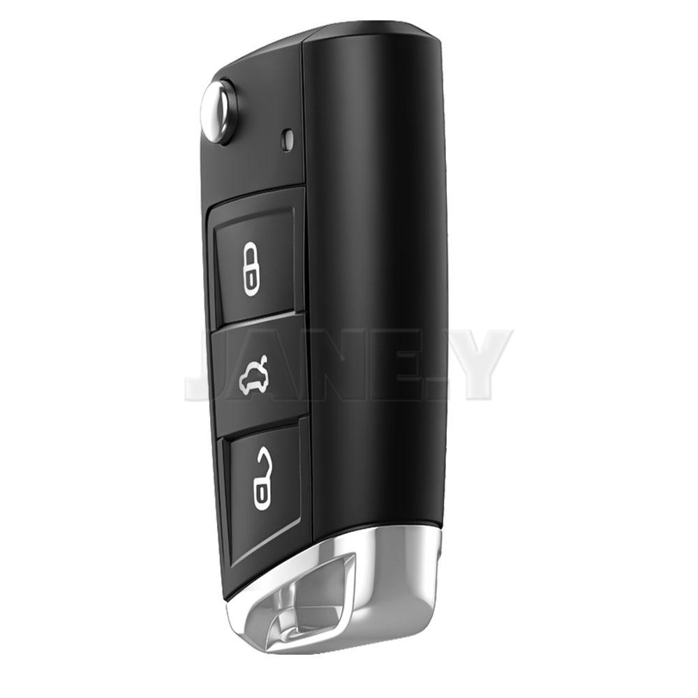 HU66 / HU162T Flip Remote Car Key Shell Case For VW Golf 7 MK7 Touran Polo Tiguan For Seat For Skoda MQB Key Crafters 5G0959752