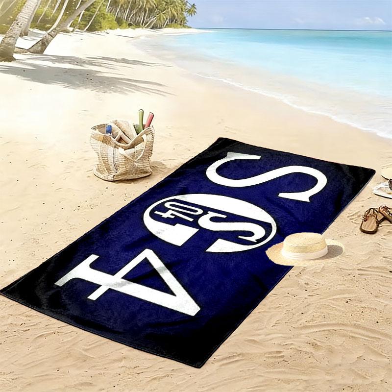 Schalke 04 Print Beach Towel, Large Soft Quick Dry Towel for Beach Camping Swimming