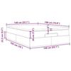 VidaXL Cadre de lit ottoman et matelas gris clair 140x190 cm tissu, cadre de lit, cadre de lit rembourré, cadre de lit 3311106