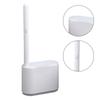 Disposable Toilet Brush Set Long Handle Toilet Brush Bathroom Cleaning Tool for Household Gray
