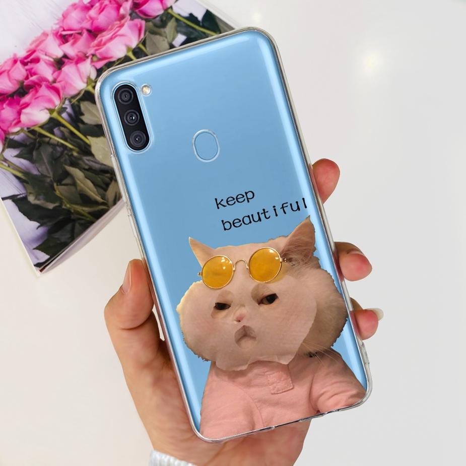 Чехол для Samsung Galaxy A11 SM-A115F Популярный Расписной Чехол Мягкий Силиконовый Чехол для Телефона Для Samsung A11 M 11 Galaxy M11 M115F Fundas