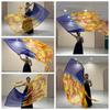 With Telescopic Sticks Belly Dance Accessories Props Multicolor Colorful Scarves Flag