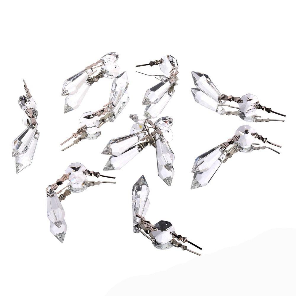 Shiny Glass Home Decor Hanging Crystal Pendant Crystal Ornament Chandelier Parts Prisms Pendant