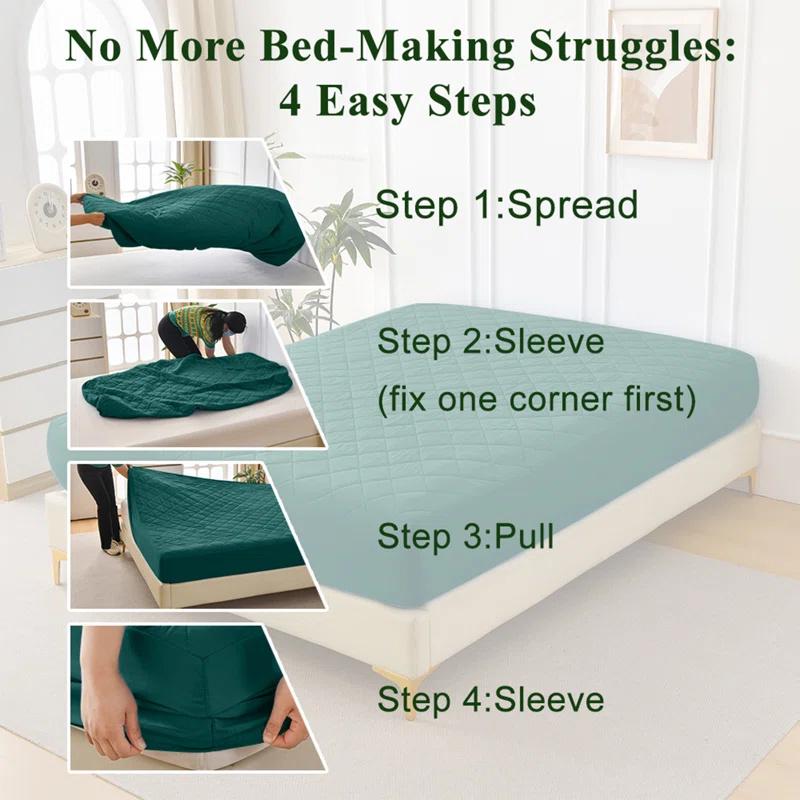 Водонепроницаемый наматрасник на резинке, 1 шт., Пыле- и пятноотталкивающий, Изоляция от мочи, Без наволочек, Минималистичное постельное белье