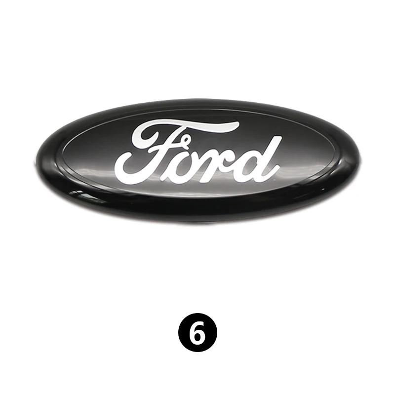 Car Sticker Ford New 2025 Hot Metal Front Grille Rear Trunk Emblem Stickers for Ford Focus Mondeo Ranger 3D Car Logo Badge Water