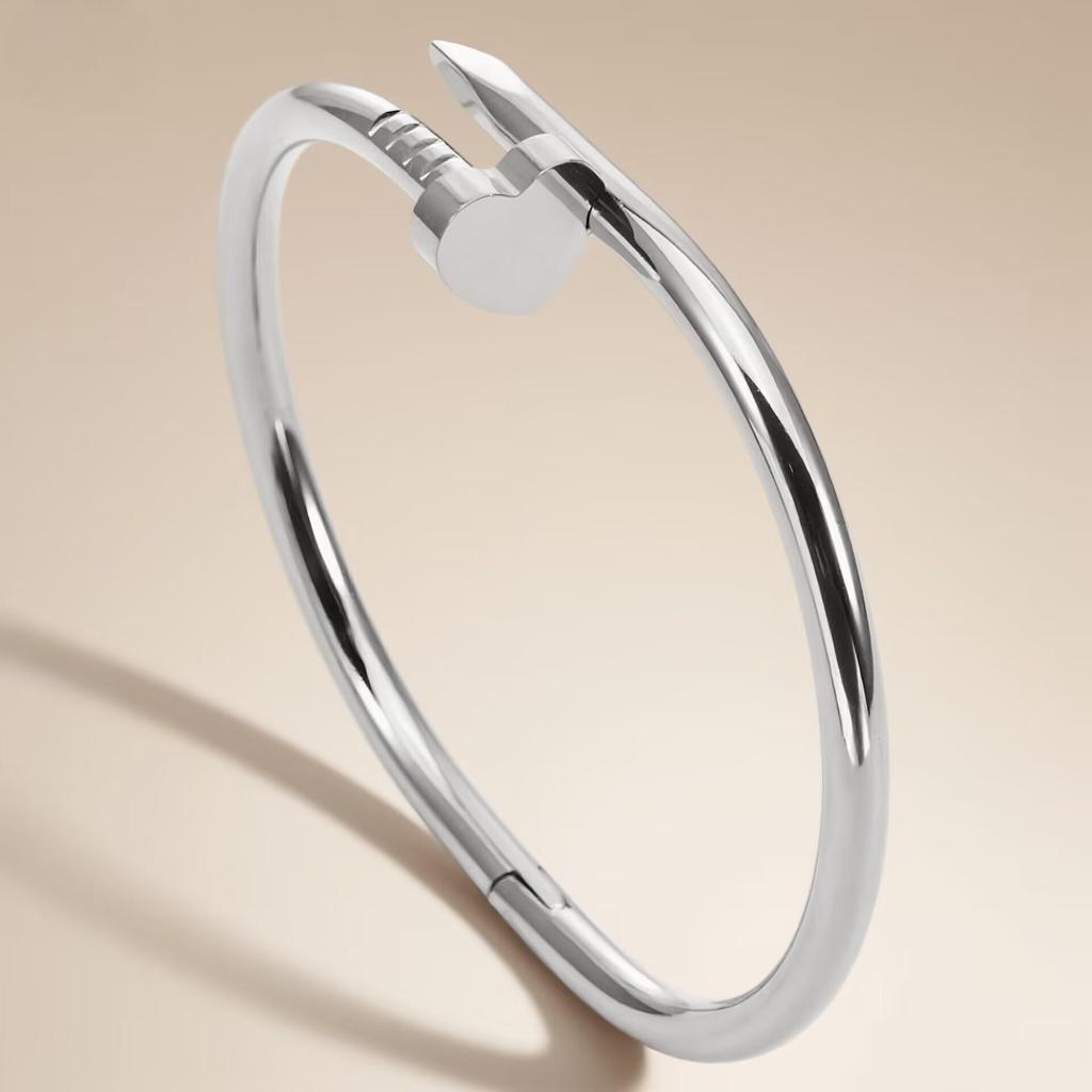 Elegant Roman Numeral Intertwined Titanium Steel Bracelet for Women - Diamond Inlaid, Double Layer, Colorfast Jewelry