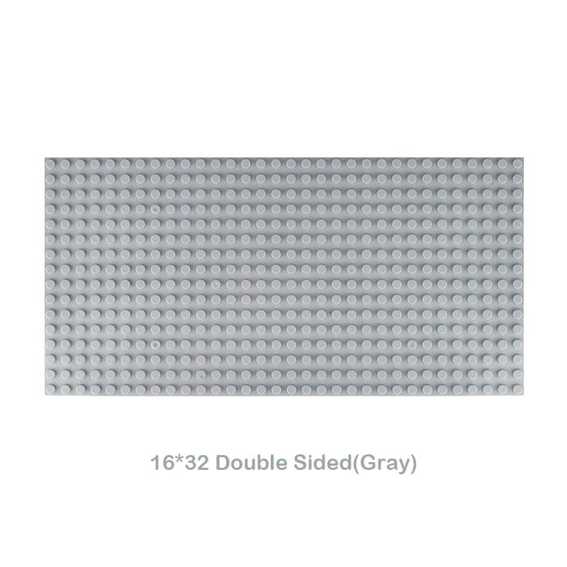 32x32 Dots Double Sided Baseplate for Building Brick 16x16 City Classic Block Plates DIY Plastic Small Block Assembly Part Toy