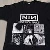 Nine Inch Nails Band Black Cotton T-shirt Unisex Men Women Men's T-Shirt Short Sleeve Men Women Summer