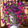1PC Outdoor Courtyard Artificial Flowers, Eucalyptus Morning Glories, Silk Flowers, Home Wedding Decorations