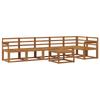 Outdoor Sofa Set 7 Pcs Natural Solid Acacia Wood