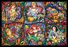Tenyo In Stained Art Gyutto Series Jigsaw Puzzle Disney Disney Princess Brilliant Princess with Service Card (Tenyo) [Made Japan] 500-Piece (25x36cm)