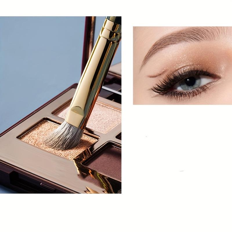 14Pcs Pro Makeup Brush Set - Soft Nylon Bristle Resin Rod Palm Brush Design for Flawless Foundation Eye Shadow Brow Application