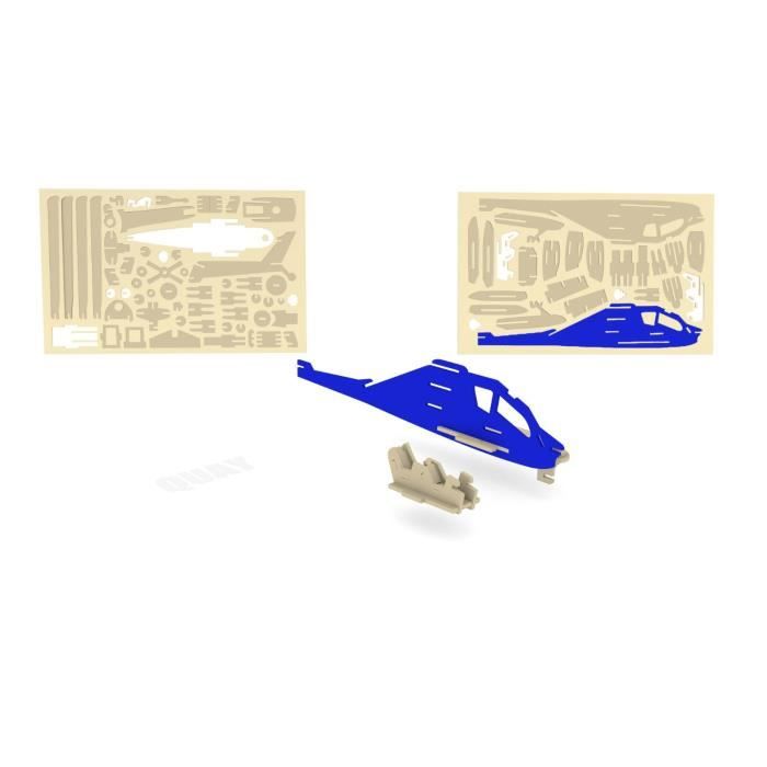 Maquette en bois Hélicoptère (Apache)