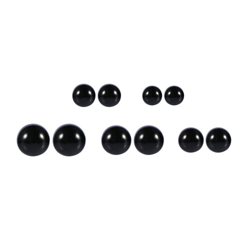 100 шт. 6-12 мм цветные пластиковые безопасные глаза для плюшевых игрушек-медведей