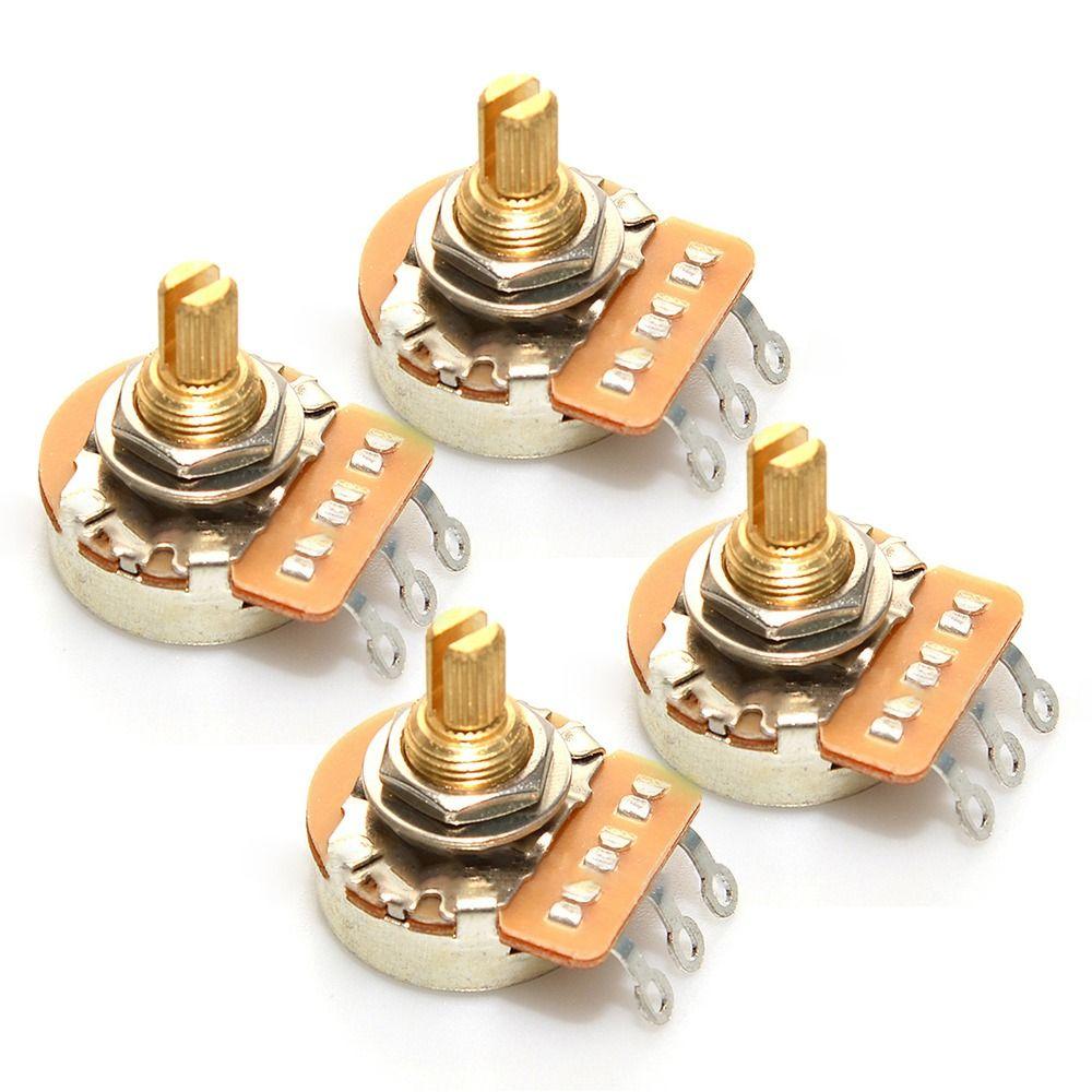 Ручка настройки баса, медный стержень, потенциометр, короткий стержень, гитарные потенциометры, латунь, 3/8" с резьбой