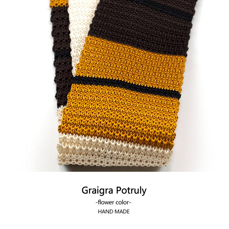 Темно-зеленый маленький галстук 5 см узкий вариант кофейного цвета ретро полосатый британский японский прилив плоский вязаный галстук