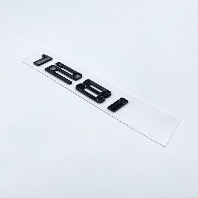116i 118i 120i 125i 130i 135i эмблемы на задние багажники автомобиля, значок с номером и буквой для BMW 1 серии E81 E82 E87 E88 F20 F21, глянцевый черный