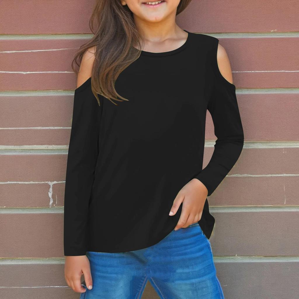 Футболки для малышей и девочек, детские футболки с длинными рукавами и принтом для мальчиков и девочек