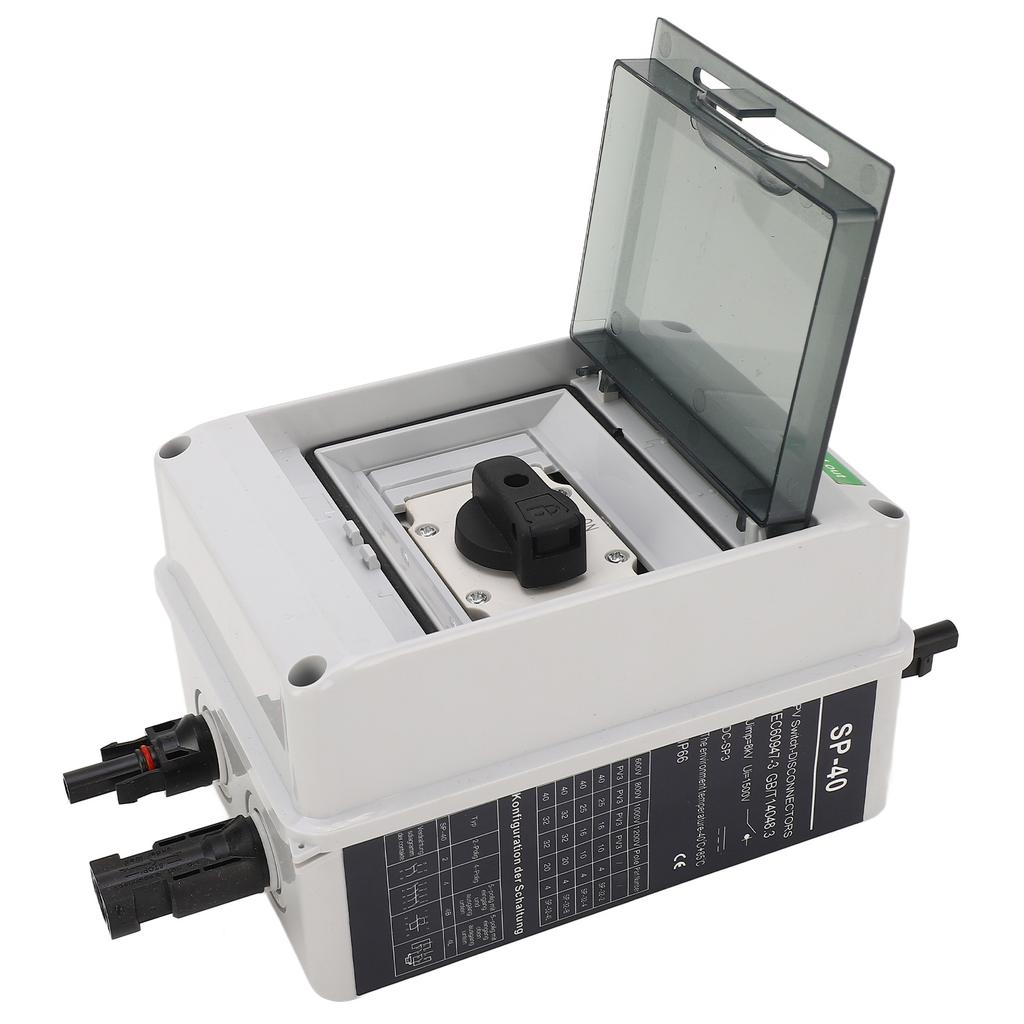 DC1000V 32A Солнечный выключатель постоянного тока Серебряные контакты PC 1 вход 1 выход Изолятор постоянного тока для инвертора