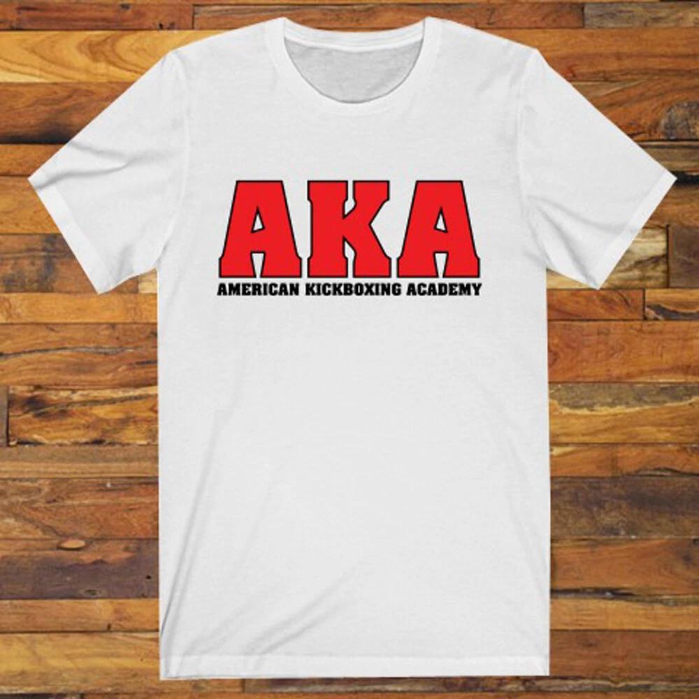 Новый AKA Американская Академия Кикбоксинга ММА Зал Мужской Белый S до 5XL