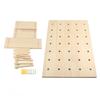 Wooden Pegboard Kit 40x60cm Wall Storage and Display Panel Wood Pegboard Organizer for Bottles Cups