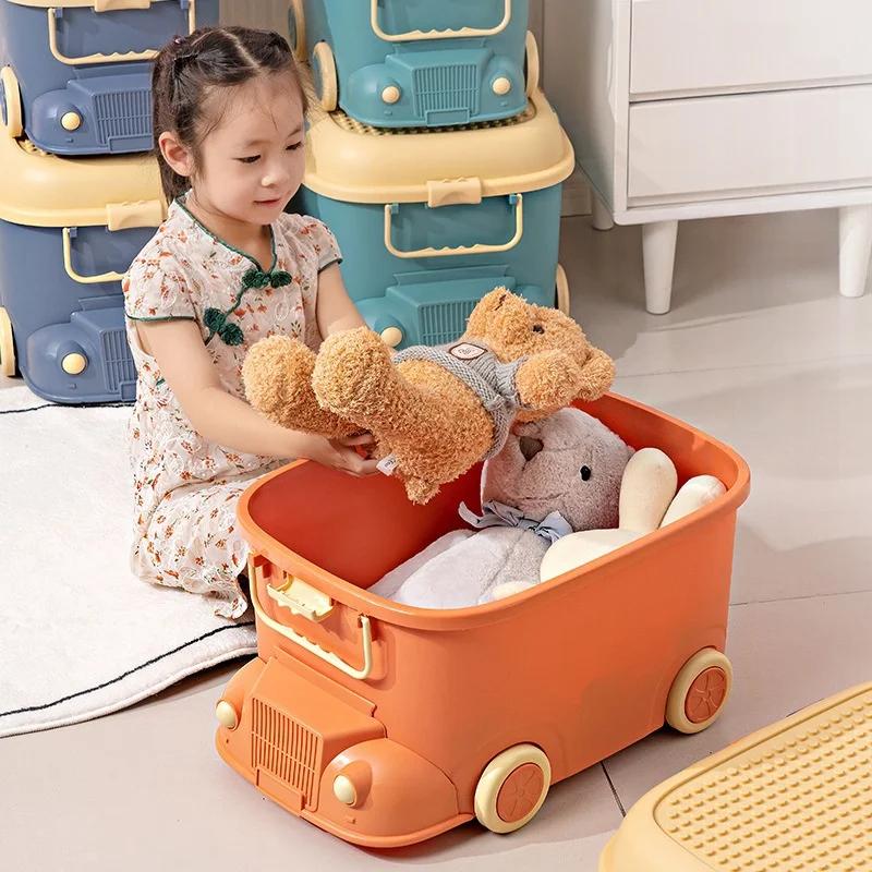 Children's Toy Organizer Building Block Storage Box Snack Organizer Large Capacity Cartoon Storage Box Clothes Storage Box